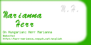 marianna herr business card